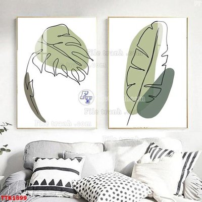File in trần File bộ tranh treo tường decor TTK1899 (bản gốc 3D) sống động