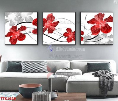 Tải file gốc File bộ tranh treo tường decor TTK1929 (in khổ lớn) không mờ
