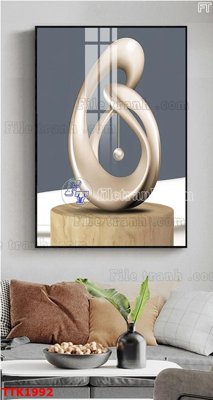 File tranh File bộ tranh treo tường decor TTK1992 (gốc) chủ đề trừu tượng