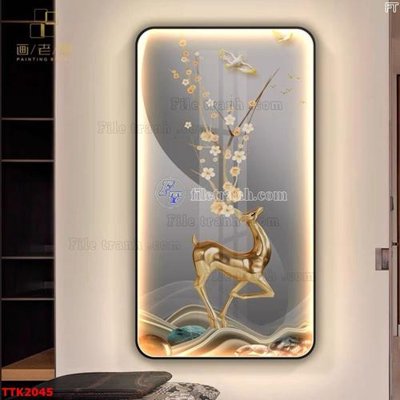 File in trần File bộ tranh treo tường decor TTK2045 (bản gốc) 5D
