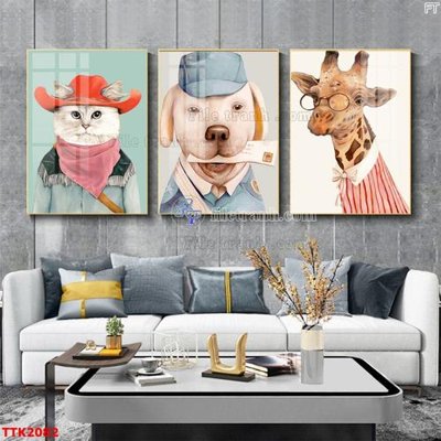 File tranh gốc PSD File bộ tranh treo tường decor TTK2082 còn nguyên layer