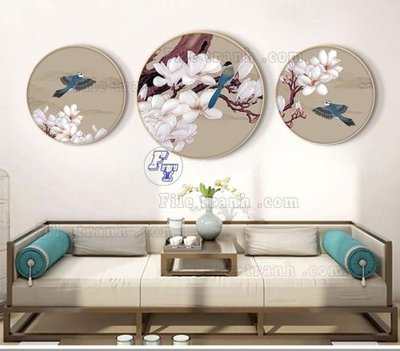 File tranh File tranh bộ hiện đại TTK2532 (bản gốc) treo quán cafe