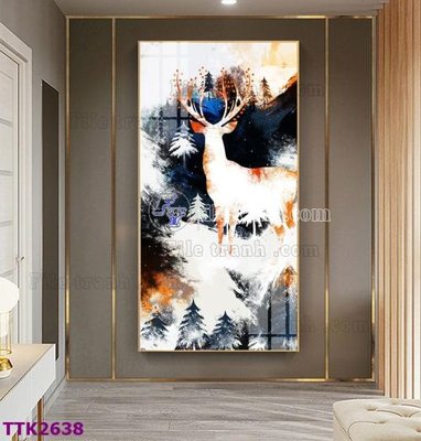 File gốc File tranh bộ hiện đại TTK2638 (in mica) làm bảng hiệu