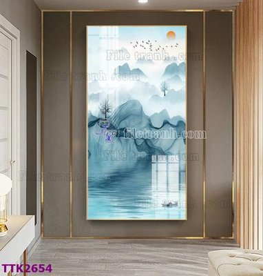 Tải file File tranh bộ hiện đại TTK2654 (ảnh gốc) in tranh kính