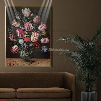 Tệp tin gốc Tranh tĩnh vật sơn dầu hoa châu âu TV156 (chất lượng cao) Tranh tĩnh vật sơn dầu hoa châu âu TV156