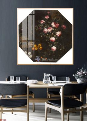 Tải file Tranh tĩnh vật sơn dầu hoa châu âu TV328 (ảnh gốc) in gạch men