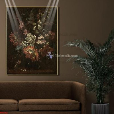 Chi tiết file gốc Tranh tĩnh vật sơn dầu hoa châu âu TV332 (cho in tráng gương)