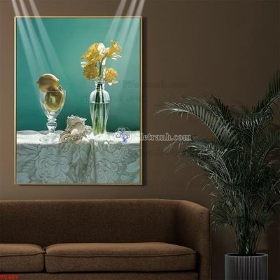 File tranh Tranh tĩnh vật sơn dầu hoa châu âu TV409 (gốc) chủ đề trẻ em