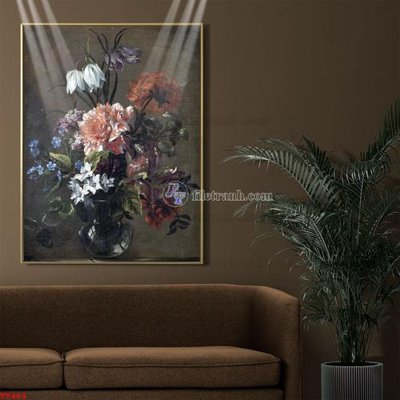 Tải file Tranh tĩnh vật sơn dầu hoa châu âu TV464 (gốc) làm file quảng cáo
