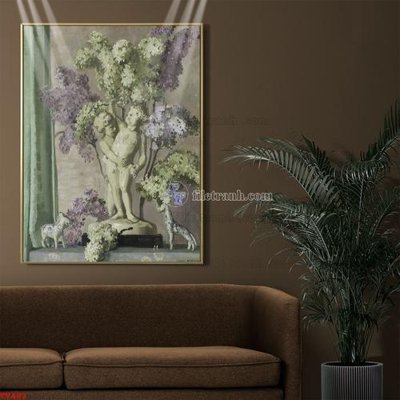 File gốc Tranh tĩnh vật sơn dầu hoa châu âu TV483 (bản quyền) cho in ấn