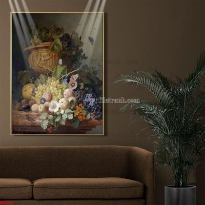 File gốc Tranh tĩnh vật sơn dầu hoa châu âu TV702 (cho in ấn) từ Filetranh.com