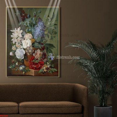 Tải file Tranh tĩnh vật sơn dầu hoa châu âu TV728 (ảnh gốc) file TIFF