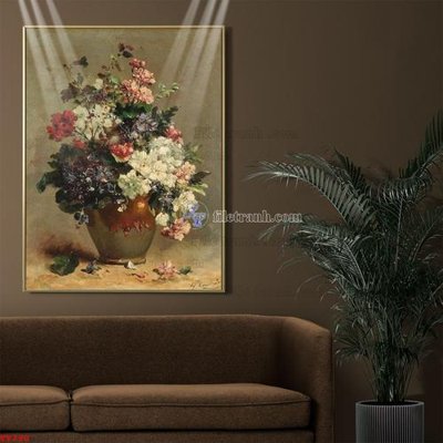 File PSD Tranh tĩnh vật sơn dầu hoa châu âu TV790 (nguyên bản) cho thiết kế