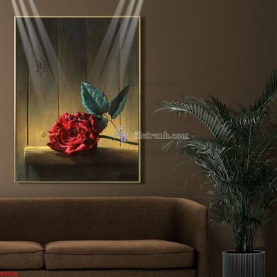 File tranh quảng cáo Tranh tĩnh vật sơn dầu hoa châu âu TV830 (download file gốc)