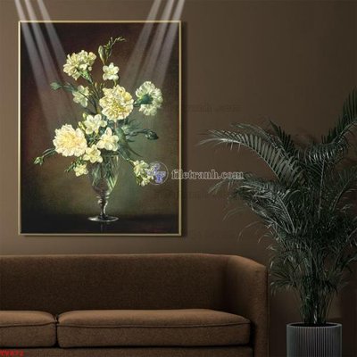 Tệp tin gốc Tranh tĩnh vật sơn dầu hoa châu âu TV872 (chất lượng cao) Tranh tĩnh vật sơn dầu hoa châu âu TV872