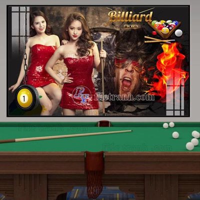 File tranh File tranh quán bida bi-a BILLARD TK12 (ảnh gốc) độc quyền