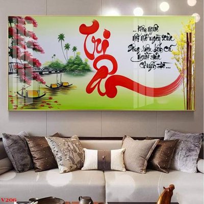 Tải file File tranh thư pháp tặng thầy cô 20 tháng 11 V206 (gốc) chủ đề hoa sen