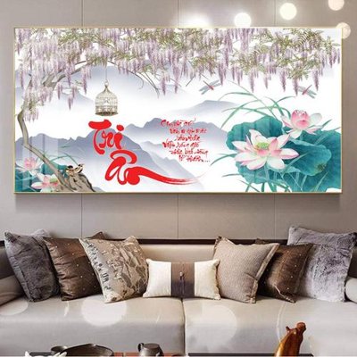 File gốc File tranh thư pháp tặng thầy cô 20 tháng 11 V327 (in lụa) tranh thuận buồm