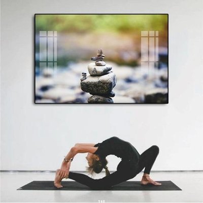 File in lụa File tranh treo phòng tập yoga Y40 (tân cổ điển) File tranh treo phòng tập yoga Y40