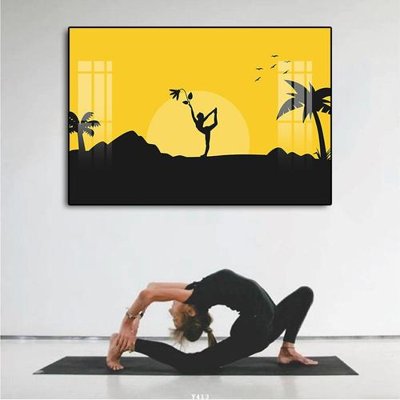 File tranh gốc File tranh treo phòng tập yoga Y413 (bản quyền) Filetranh.com
