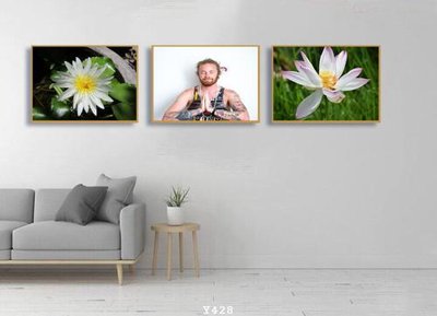 File gốc File tranh treo phòng tập yoga Y428 (in tráng gương) ốp tường