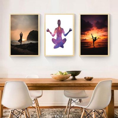 File in trần File tranh treo phòng tập yoga Y479 (file gốc) hoa văn 3D