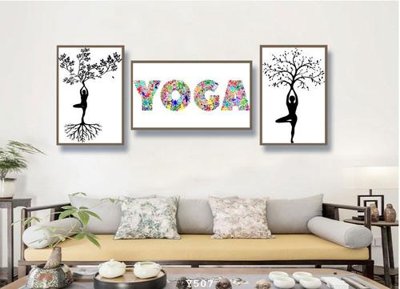 File PSD File tranh treo phòng tập yoga Y507 (nguyên gốc) chất lượng cao
