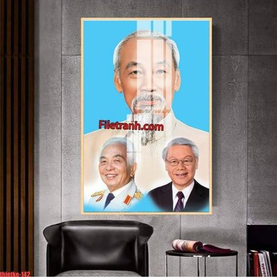 File gốc File in tranh bác trọng bác giáp bác hồ 3 vị vĩ nhân nước việt nam thietke 142 (in lụa) hoa văn cổ điển