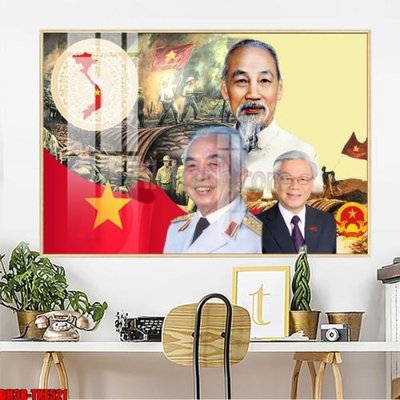 File tranh gốc File in tranh bác trọng bác giáp bác hồ 3 vị vĩ nhân nước việt nam thietke 196 (bản quyền) file PSD