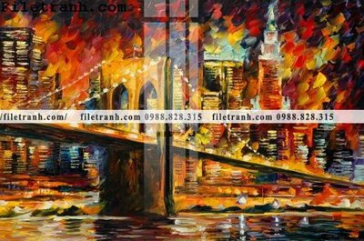 File gốc in mica tranh ve tay son dau nhieu mau tuyet dep 4021 chất lượng