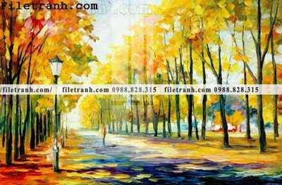 File ảnh tranh ve tay son dau nhieu mau tuyet dep 4048 (gốc) in decal dán tường