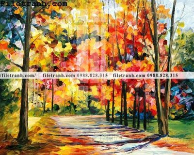 File gốc tranh ve tay son dau nhieu mau tuyet dep 4058 (in lụa) chi tiết cao