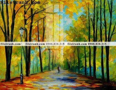 File gốc tranh ve tay son dau nhieu mau tuyet dep 4109 (bản quyền) cho in ấn