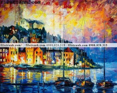 File in ấn chuyên nghiệp tranh ve tay son dau nhieu mau tuyet dep 4122 (file gốc)