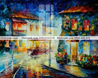 File gốc tranh ve tay son dau nhieu mau tuyet dep 4148 (trang trí) cho phòng khách