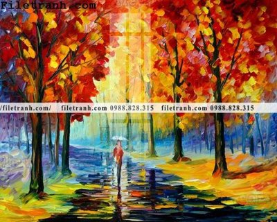 File gốc tranh ve tay son dau nhieu mau tuyet dep 4149 (PNG) nền trong suốt