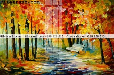 File gốc tranh ve tay son dau nhieu mau tuyet dep 4181 (ảnh rõ nét) để in