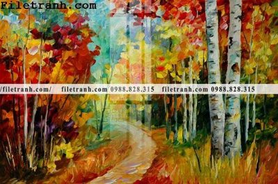 File tranh tranh ve tay son dau nhieu mau tuyet dep 4185 (ảnh gốc) in trần nhà