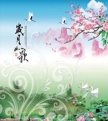 File tranh File in tủ nhựa TU4066 (gốc) chủ đề thiên nhiên