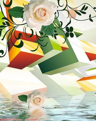 File tranh File in tủ nhựa TU5419 (bản gốc) in lụa dán tường