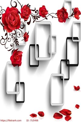 File tranh gốc File in tủ nhựa TU5498 (bản quyền) file PSD