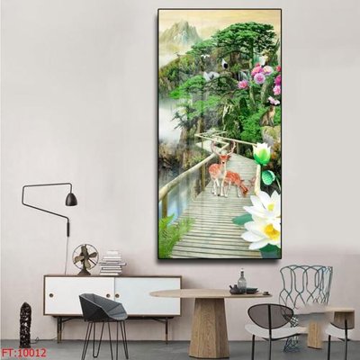 File tranh in trần 3D File tranh phong thủy 10012 (ảnh gốc)