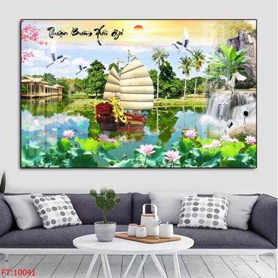 File in trần File tranh phong thủy 10041 (bản gốc) 5D