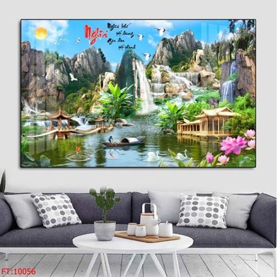 Ảnh gốc File tranh phong thủy 10056 (độ nét cao) in tráng gương