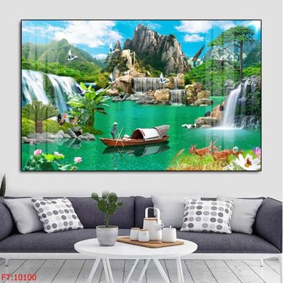 Tải file File tranh phong thủy 10100 (ảnh gốc) in tráng gương