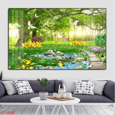 File tranh in trần 3D File tranh phong thủy 10243 (ảnh gốc)