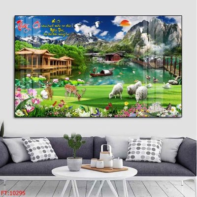 File tranh File tranh phong thủy 10295 (ảnh gốc) in trần xuyên sáng