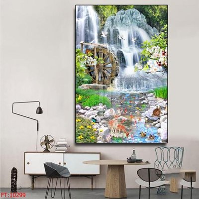 File gốc File tranh phong thủy 10299 (in lụa) tranh phong thủy