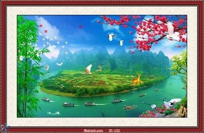 Tải file gốc Tranh phong thủy 121 (bản PSD) đầy đủ layer