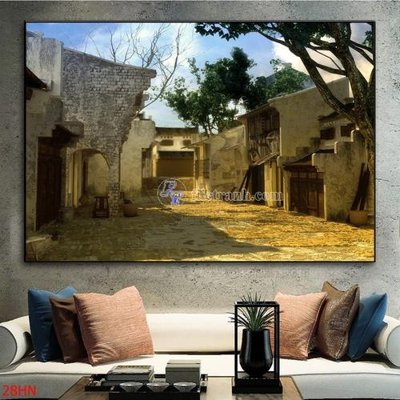 File ảnh File tranh hà nội xưa 28HN (gốc) cho trang trí nhà hàng